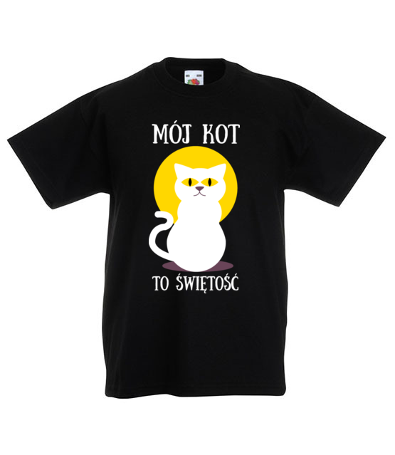 Bo do kota mozna miec dystans koszulka z nadrukiem milosnicy kotow dziecko jipi pl 1517 82