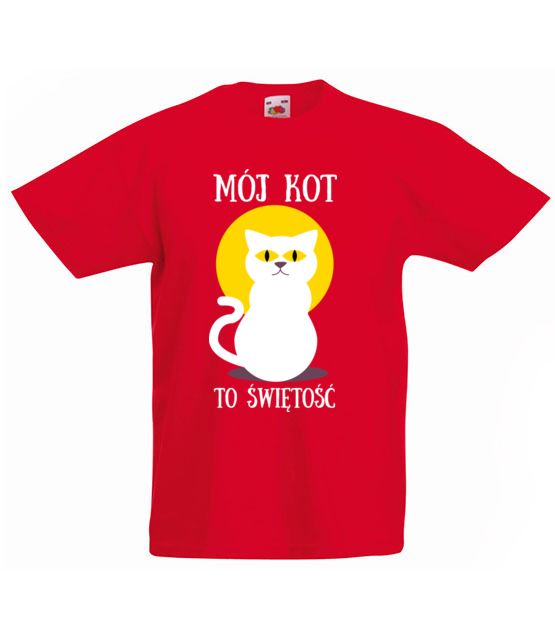 Bo do kota mozna miec dystans koszulka z nadrukiem milosnicy kotow dziecko jipi pl 1517 84