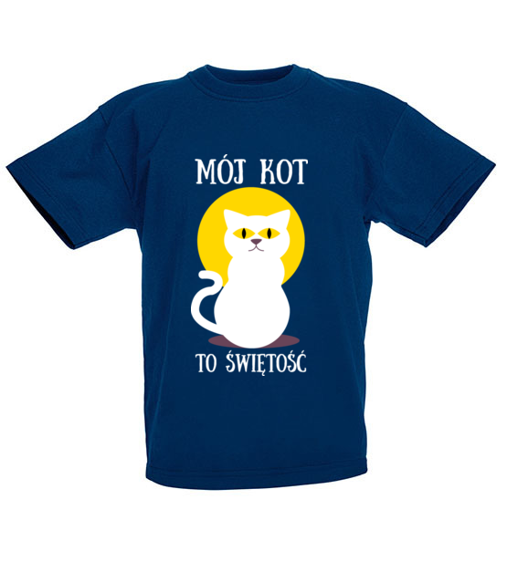 Bo do kota mozna miec dystans koszulka z nadrukiem milosnicy kotow dziecko jipi pl 1517 86