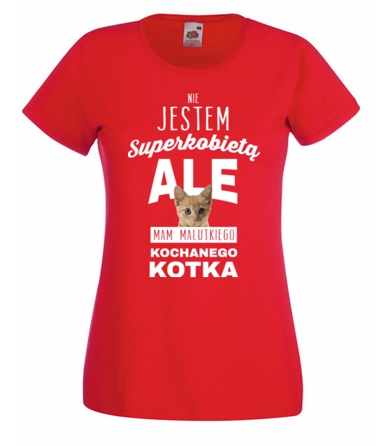 Nie jestem suerkobieta koszulka z nadrukiem milosnicy kotow kobieta jipi pl 1519 60