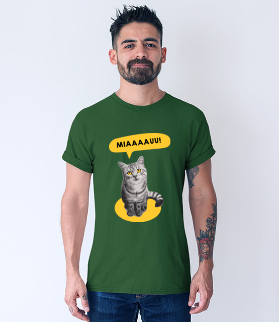Koci alarm koszulka z nadrukiem milosnicy kotow mezczyzna jipi pl 1520 193