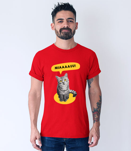 Koci alarm koszulka z nadrukiem milosnicy kotow mezczyzna jipi pl 1520 54
