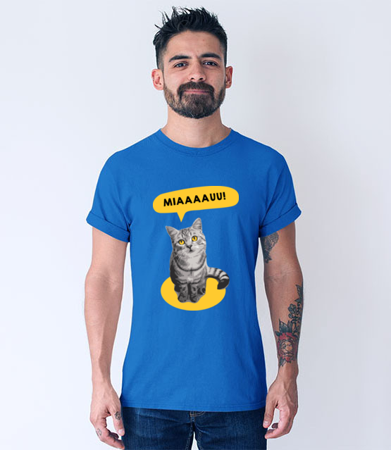 Koci alarm koszulka z nadrukiem milosnicy kotow mezczyzna jipi pl 1520 55