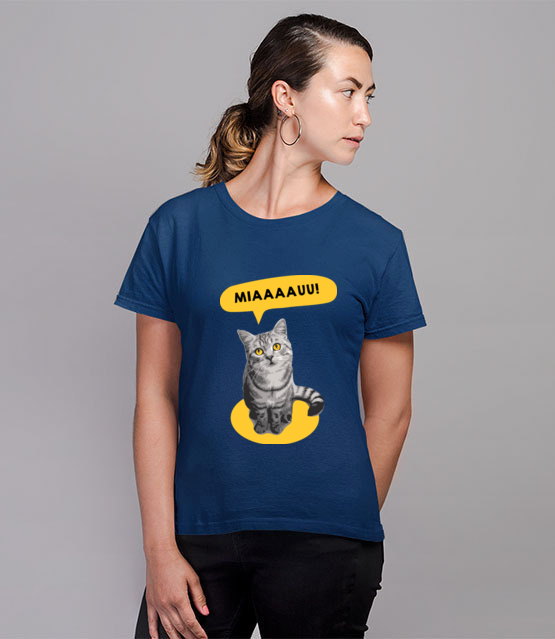 Koci alarm koszulka z nadrukiem milosnicy kotow kobieta jipi pl 1520 80