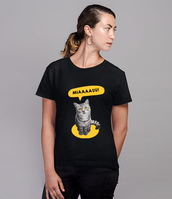 Koci alarm koszulka z nadrukiem milosnicy kotow kobieta jipi pl 1521 76