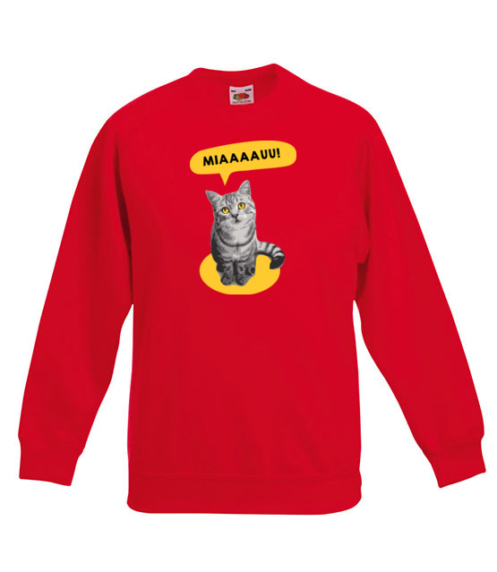 Koci alarm bluza z nadrukiem milosnicy kotow dziecko jipi pl 1520 125