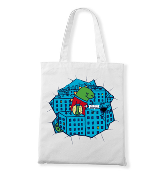 A kiedyś Cię znajdę... Godzilla. - Torba z nadrukiem - Śmieszne - Gadżety