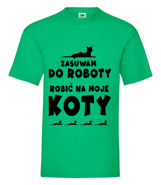 Ktos na koty musi robic koszulka z nadrukiem milosnicy kotow mezczyzna jipi pl 1531 186