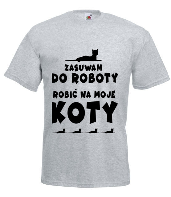 Ktos na koty musi robic koszulka z nadrukiem milosnicy kotow mezczyzna jipi pl 1531 6