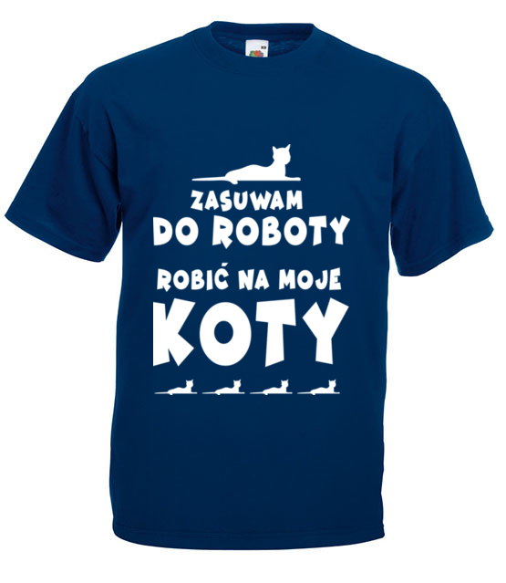 Ktos na koty musi robic koszulka z nadrukiem milosnicy kotow mezczyzna jipi pl 1532 3