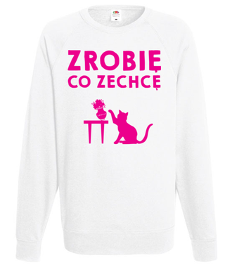 Nie mów mi co mam robić - Bluza z nadrukiem - Miłośnicy kotów - Męska