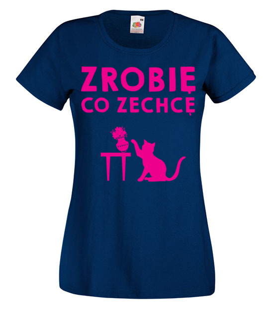 Nie mow mi co mam robic koszulka z nadrukiem milosnicy kotow kobieta jipi pl 1533 62