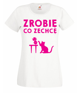 Nie mów mi co mam robić - Koszulka z nadrukiem - Miłośnicy kotów - Damska