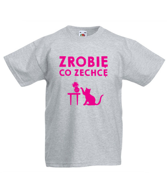 Nie mów mi co mam robić - Koszulka z nadrukiem - Miłośnicy kotów - Dziecięca