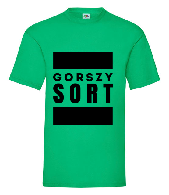 Gorszy sort koszulka z nadrukiem polityczne mezczyzna jipi pl 1538 186