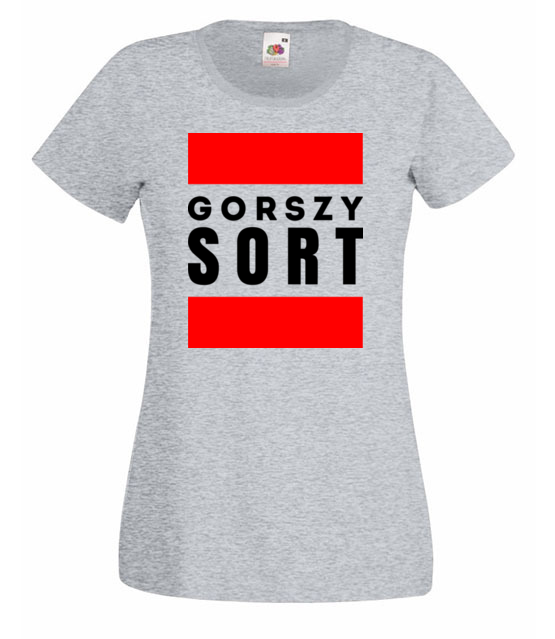 Gorszy sort koszulka z nadrukiem polityczne kobieta jipi pl 1537 63