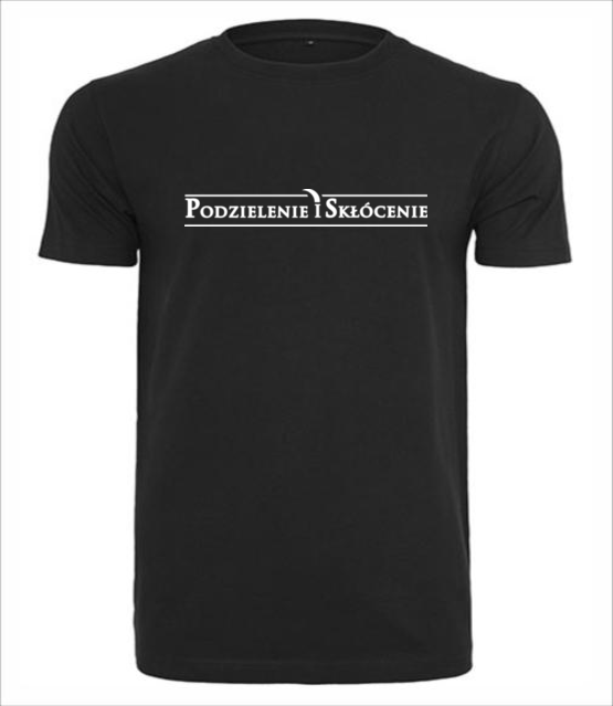 Podzielenie i sklocenie koszulka z nadrukiem polityczne mezczyzna jipi pl 1550 1