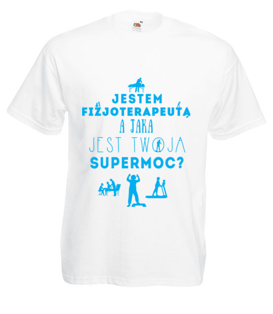 Super moc fizjoterapeuty koszulka z nadrukiem praca mezczyzna jipi pl 1562 2
