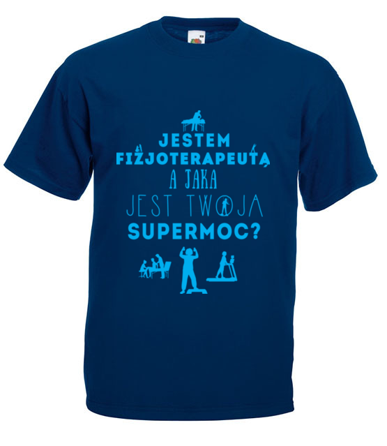 Super moc fizjoterapeuty koszulka z nadrukiem praca mezczyzna jipi pl 1562 3