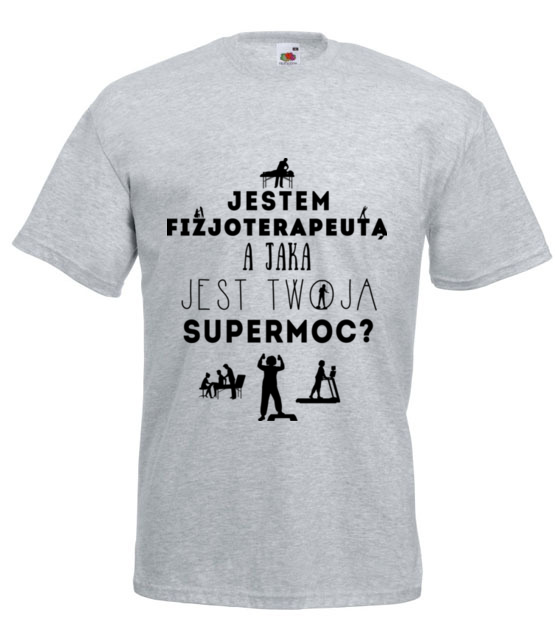 Super moc fizjoterapeuty koszulka z nadrukiem praca mezczyzna jipi pl 1563 6