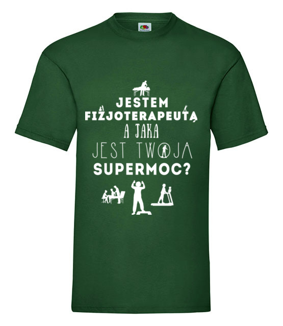 Super moc fizjoterapeuty koszulka z nadrukiem praca mezczyzna jipi pl 1564 188