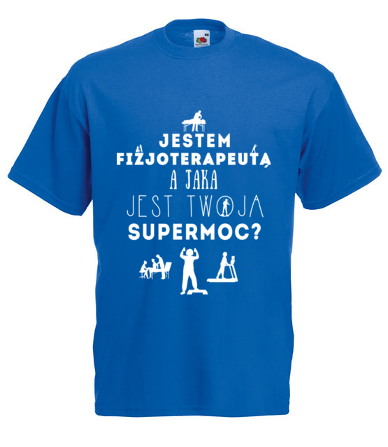 Super moc fizjoterapeuty koszulka z nadrukiem praca mezczyzna jipi pl 1564 5