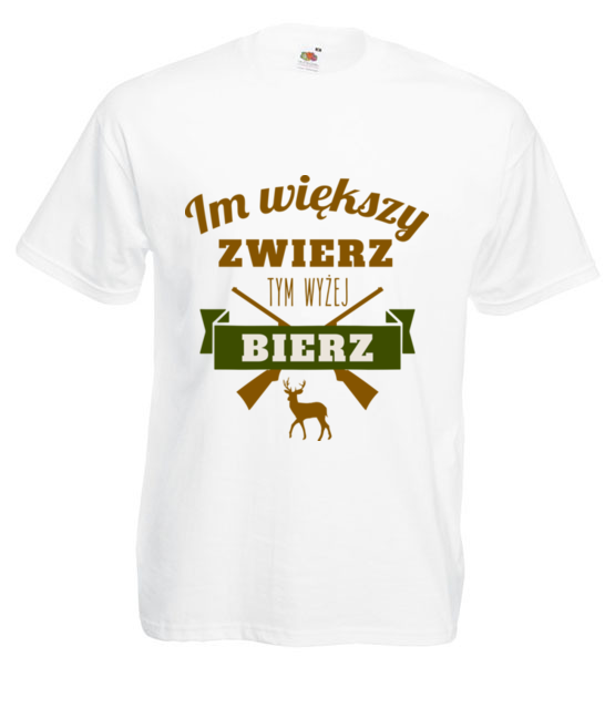 Im wiekszy zwierz koszulka z nadrukiem praca mezczyzna jipi pl 1565 2
