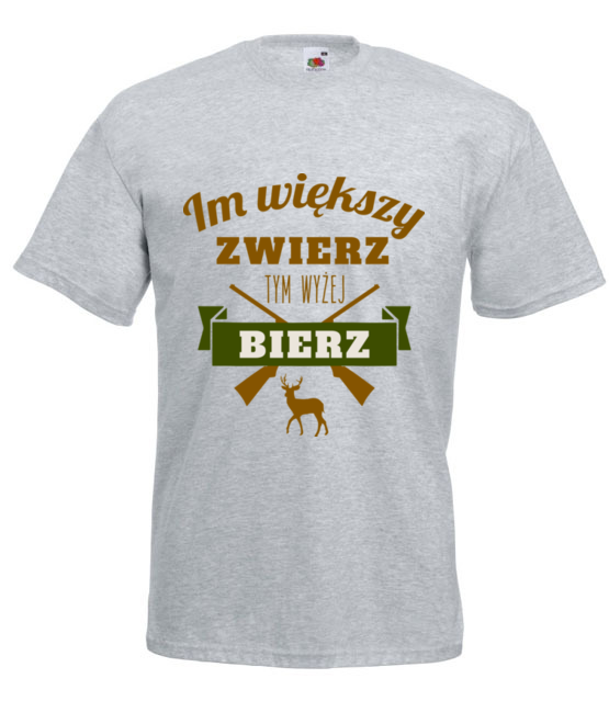 Im wiekszy zwierz koszulka z nadrukiem praca mezczyzna jipi pl 1565 6