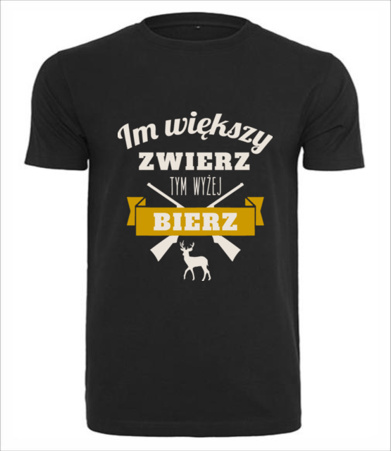 Im wiekszy zwierz koszulka z nadrukiem praca mezczyzna jipi pl 1566 1
