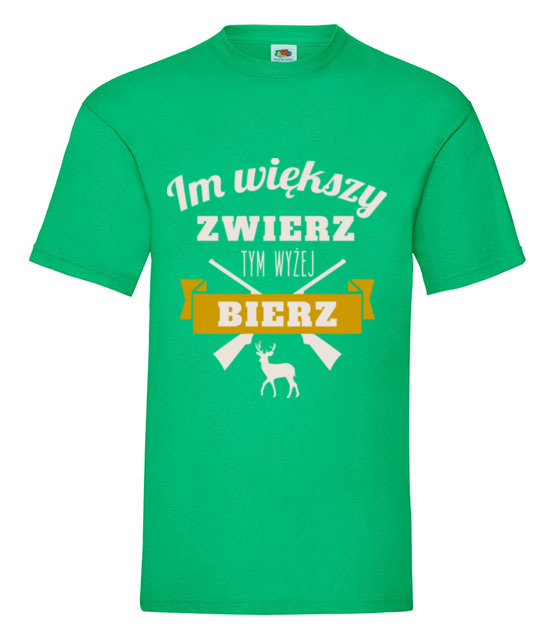Im wiekszy zwierz koszulka z nadrukiem praca mezczyzna jipi pl 1566 186