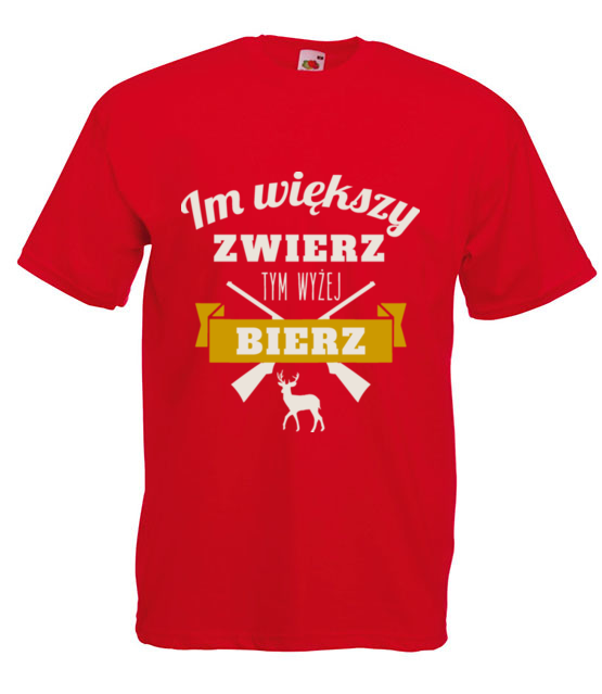 Im wiekszy zwierz koszulka z nadrukiem praca mezczyzna jipi pl 1566 4