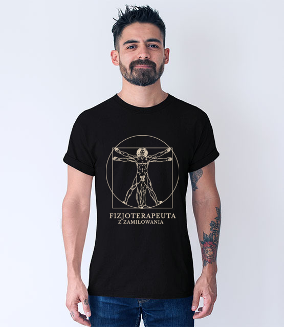 Fizjoterapeuta z zamilowania koszulka z nadrukiem praca mezczyzna jipi pl 1568 52