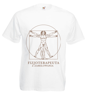 Fizjoterapeuta z zamiłowania - Koszulka z nadrukiem - Praca - Męska
