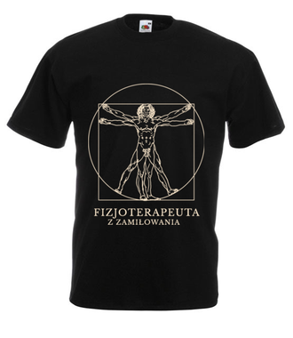 Fizjoterapeuta z zamiłowania - Koszulka z nadrukiem - Praca - Męska