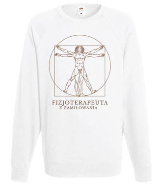 Fizjoterapeuta z zamiłowania - Bluza z nadrukiem - Praca - Męska