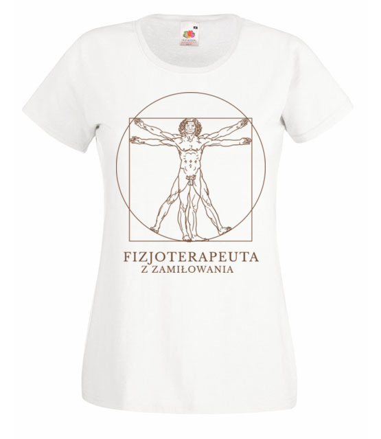 Fizjoterapeuta z zamilowania koszulka z nadrukiem praca kobieta jipi pl 1567 58