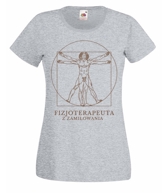 Fizjoterapeuta z zamilowania koszulka z nadrukiem praca kobieta jipi pl 1567 63