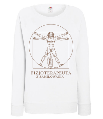 Fizjoterapeuta z zamiłowania - Bluza z nadrukiem - Praca - Damska