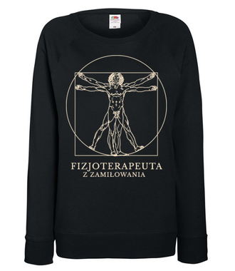 Fizjoterapeuta z zamiłowania - Bluza z nadrukiem - Praca - Damska
