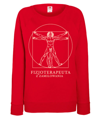 Fizjoterapeuta z zamiłowania - Bluza z nadrukiem - Praca - Damska