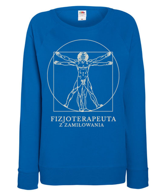 Fizjoterapeuta z zamiłowania - Bluza z nadrukiem - Praca - Damska
