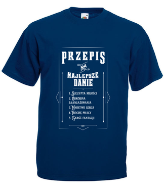 Przepis na udane życie  - Koszulka z nadrukiem - Praca - Męska