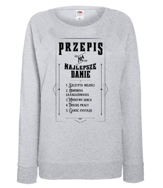 Przepis na udane życie  - Bluza z nadrukiem - Praca - Damska