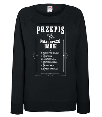 Przepis na udane życie  - Bluza z nadrukiem - Praca - Damska