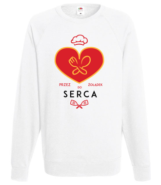 Przez żołądek do serca - Bluza z nadrukiem - Praca - Męska