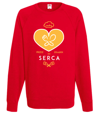 Przez żołądek do serca - Bluza z nadrukiem - Praca - Męska