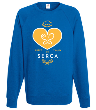 Przez żołądek do serca - Bluza z nadrukiem - Praca - Męska