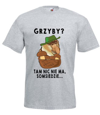 Na somsiada można liczyć - Koszulka z nadrukiem - Śmieszne - Męska