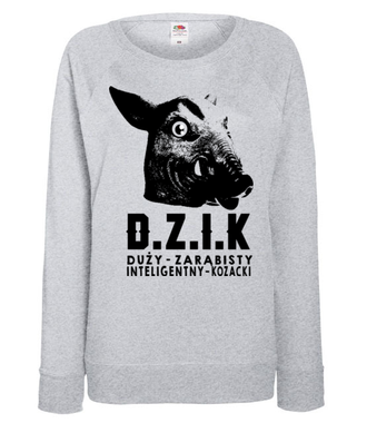 Czas pokazać znaczenie słowa „dzik” - Bluza z nadrukiem - Śmieszne - Damska