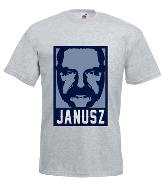 Wizerunek znanego Janusza - Koszulka z nadrukiem - Śmieszne - Męska